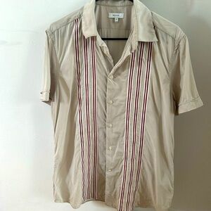 Reiss short sleeve stripe print shirt